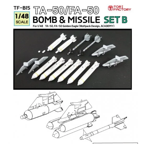 Tori Factory TF-B15 1/48 TA-50/FA-50 Missile and Bomb Set B