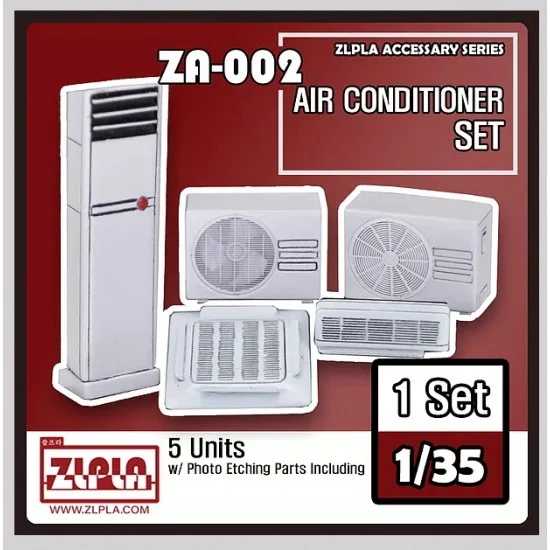 Tori Factory ZA-002 1/35 Air Conditinor Set (3x Indoor, 2x Outdoor, with PE Parts)