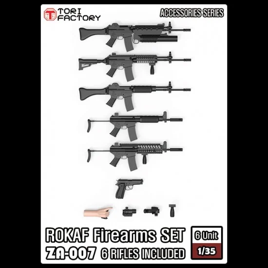 Tori Factory ZA-007 1/35 ROKAF Firearms Set (6 rifles)