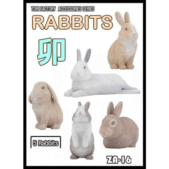 Tori Factory ZA-16C 1/12 Rabbits (5pcs)