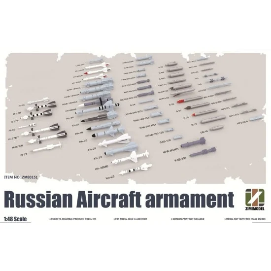 Zimi Model 80151 1/48 Russian Aircraft Armament - Model Planes