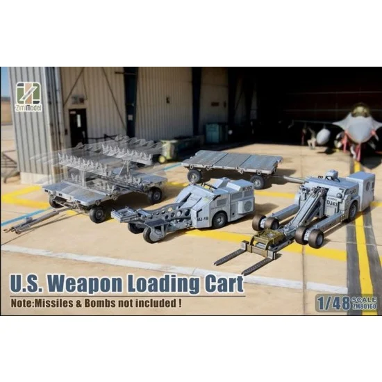 Zimi Model 80160 1/48 US Weapon Loading Cart - Scenics & Diorama
