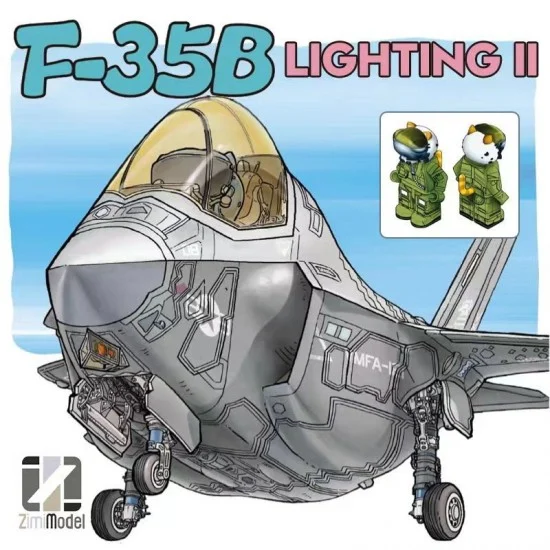 Zimi Model Q01002 Egg Plane DJ F-35B Lightning II with USMC Pilot