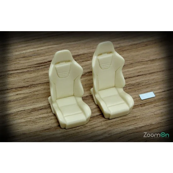 ZoomOn Z032 1/24 Recaro Euro R Seat for DC2/EG6/EG8/EK9/Jazz/etc - Model Cars