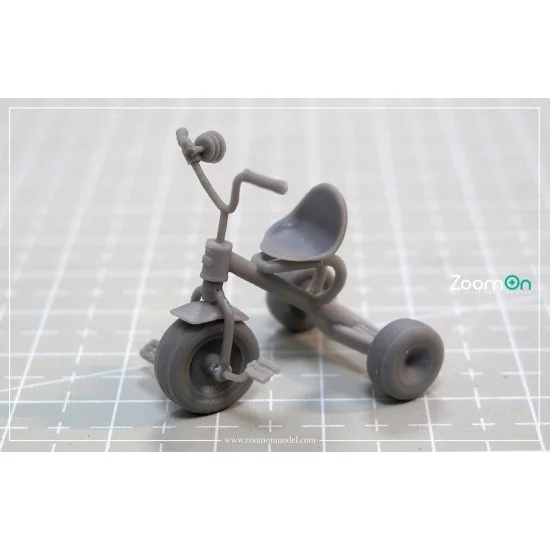 ZoomOn Z061 1/24 Mini Tricycle (H: 25mm, L: 25mm) - Scenics & Diorama