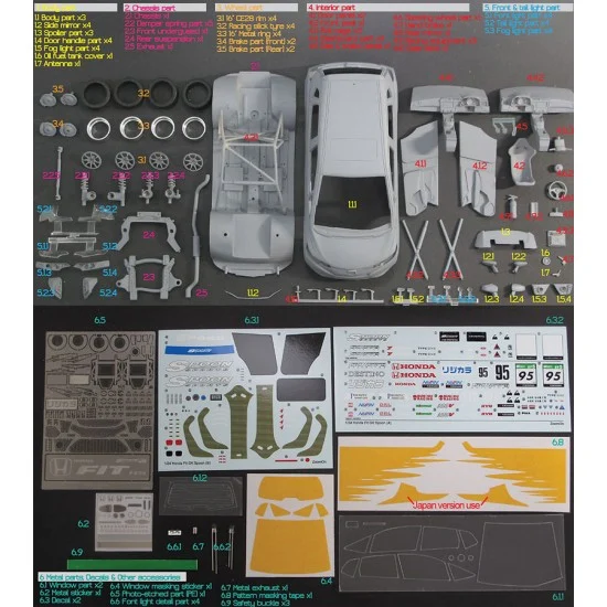 ZoomOn Z119 1/24 Honda GK Spoon Full Resin kit - Model Cars