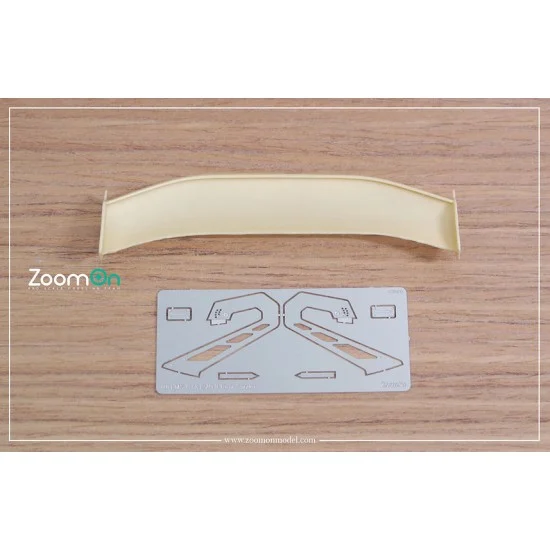ZoomOn Z123 1/24 R8 LMS GT3 Evo II Rear Spoiler for NuNu/SK Decals kits - Model Cars