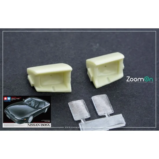 ZoomOn Z141 1/24 Nissan 180sx Popup HeadLight for Tamiya kit - Model Cars