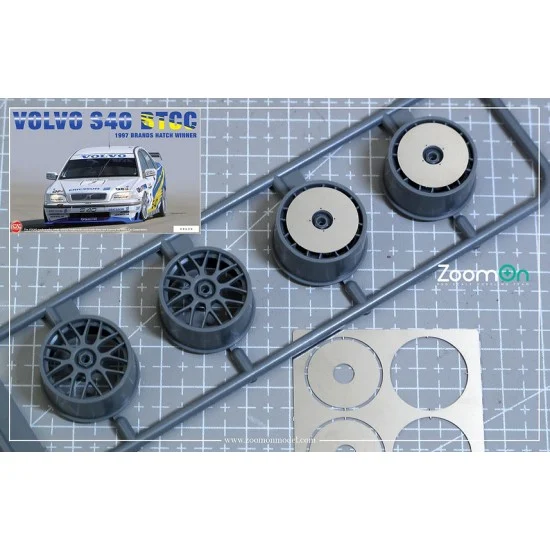 ZoomOn Z144 1/24 Volvo S40 BTCC Rim Cover for Nunu kit - Model Cars