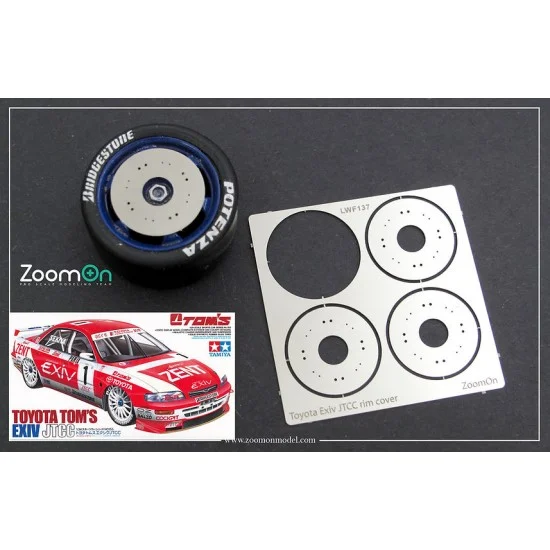 ZoomOn Z148 1/24 Toyota Exiv JTCC Rim Cover for Tamiya kit - Model Cars