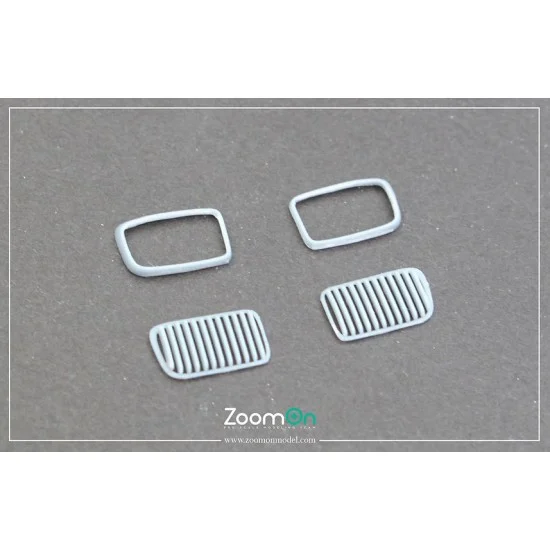 ZoomOn Z180 1/24 BMW 320i (E36) Front Kidney Grille for Nunu kit - Model Cars