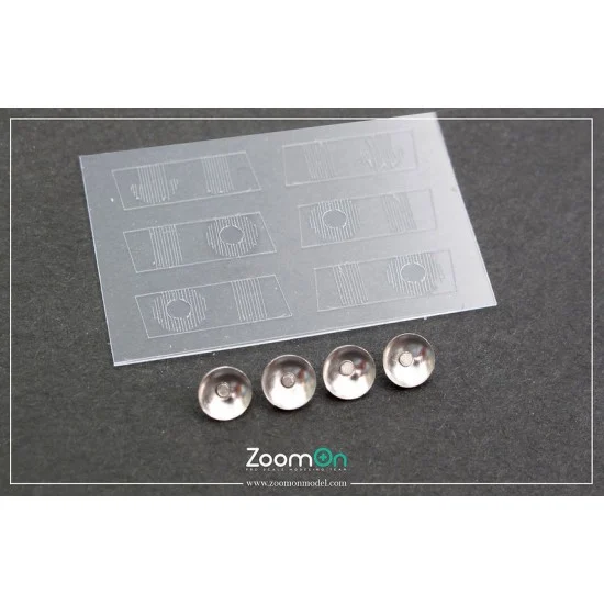 ZoomOn Z184 1/24 BMW 320i (E36) HeadLight Detail-up parts (5mm) for Nunu kit