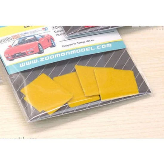 ZoomOn ZC001-YEL 1/24 Honda NSX NA #Yellow Carpet set for Tamiya kit