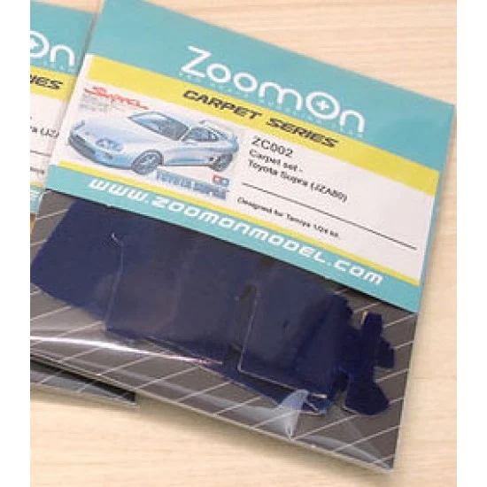 ZoomOn ZC002-BLU 1/24 Toyota Supra (JZA80) #Blue Carpet set for Tamiya kit