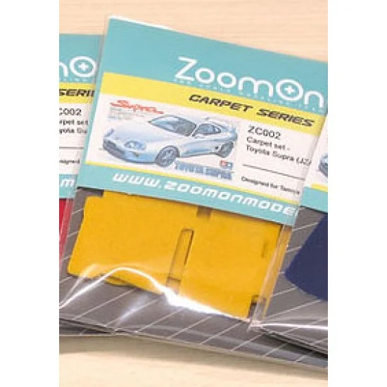 ZoomOn ZC002-YEL 1/24 Toyota Supra (JZA80) #Yellow Carpet set for Tamiya kit