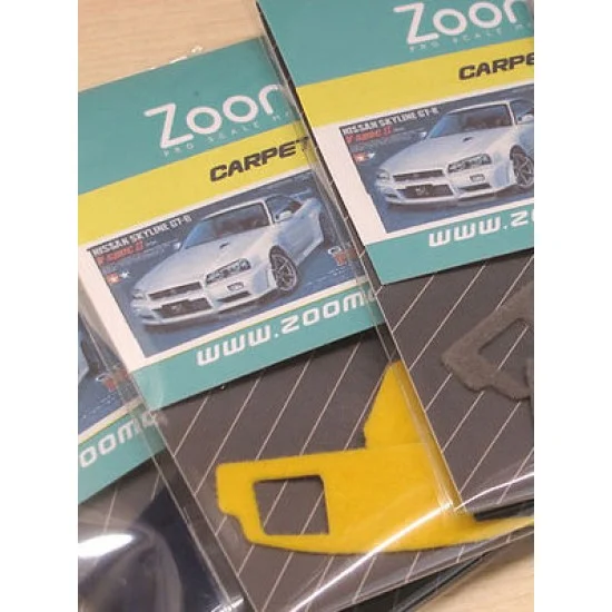 ZoomOn ZC007-YEL 1/24 Skyline GT-R (R34) #Yellow Carpet set for Tamiya kit