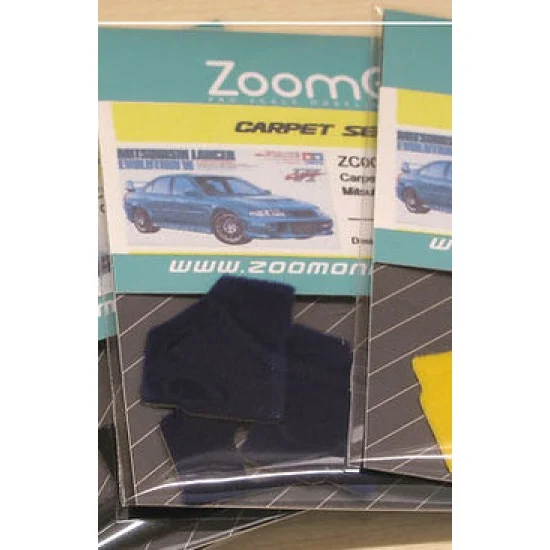 ZoomOn ZC008-BLU 1/24 Mitsubishi Lancer Evolution VI #Blue Carpet set for Tamiya kit
