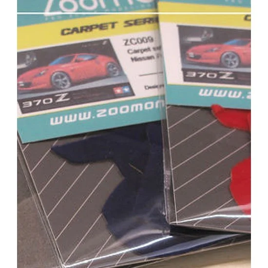 ZoomOn ZC009-BLU 1/24 Nissan Fairlady 370Z #Blue Carpet set for Tamiya kit