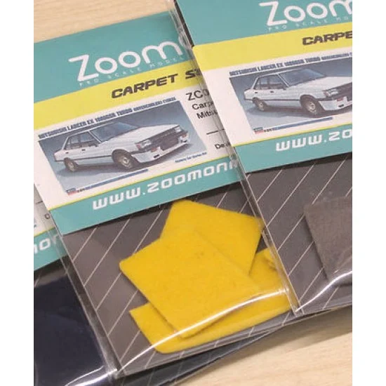 ZoomOn ZC010-YEL 1/24 Mitsubishi Lancer EX 1800GSR #Yellow Carpet set for Hasegawa kit