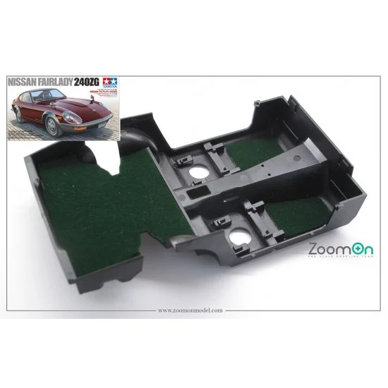 ZoomOn ZC012-GREEN 1/24 Nissan Fairlady 240ZG #Green Carpet set for Tamiya kit