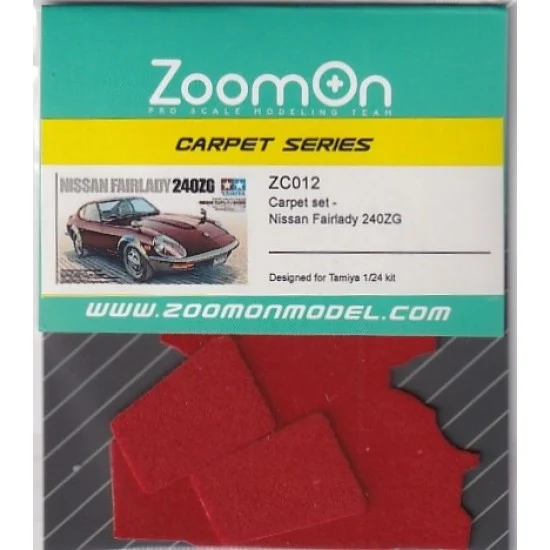 ZoomOn ZC012-RED 1/24 Nissan Fairlady 240ZG #Red Carpet set for Tamiya kit