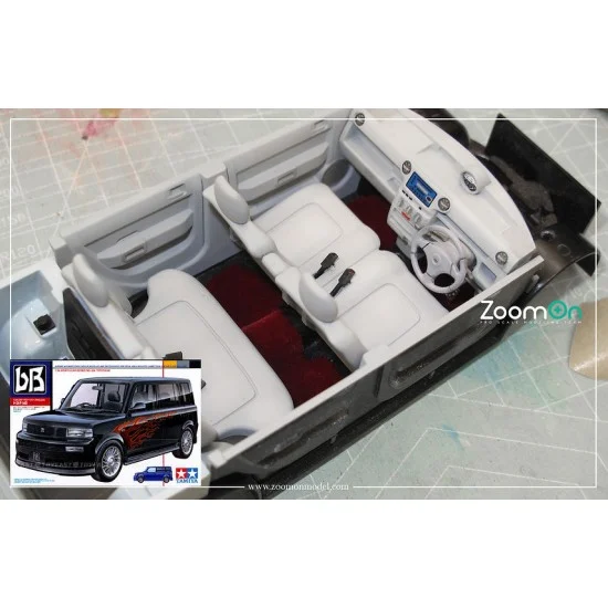 ZoomOn ZC014-WIN 1/24 Toyota bB #Wine Red Carpet set for Tamiya kit