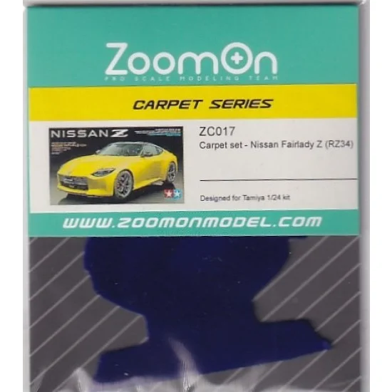 ZoomOn ZC017-BLU 1/24 Nissan Fairlady Z (RZ34) #Blue Carpet set for Tamiya kit