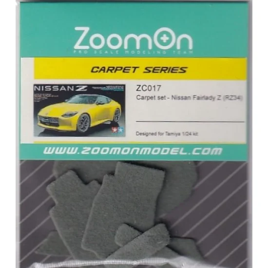 ZoomOn ZC017-GREY 1/24 Nissan Fairlady Z (RZ34) #Grey Carpet set for Tamiya kit