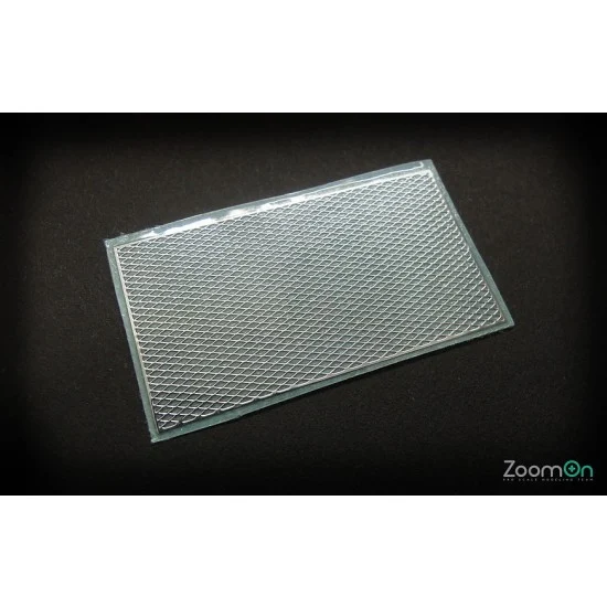 ZoomOn ZD011 1/24 Grid Pattern Metal Sticker (15mm x 16mm) - Model Cars