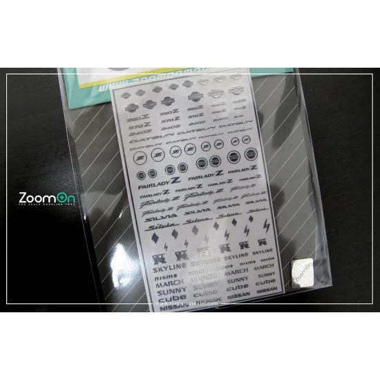 ZoomOn ZD015 1/24 - 1/43 Nissan Logo Metal Sticker