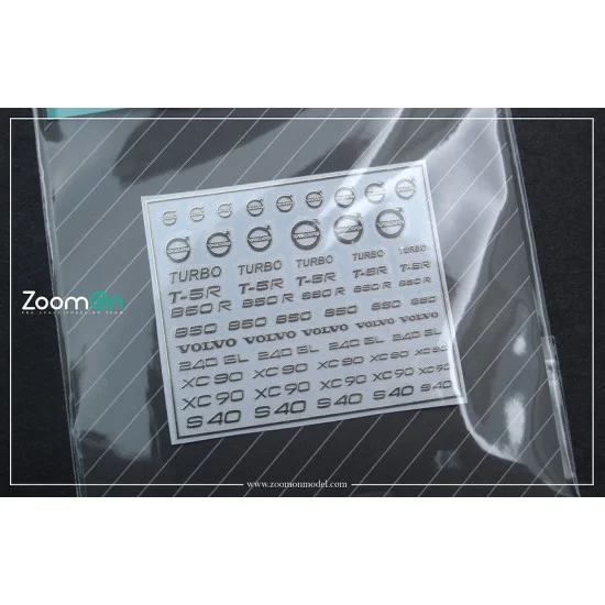 ZoomOn ZD016 1/24 - 1/43 Volvo Logo Metal Sticker