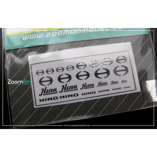 ZoomOn ZD038 1/24 - 1/43 Hino Logo Metal Sticker