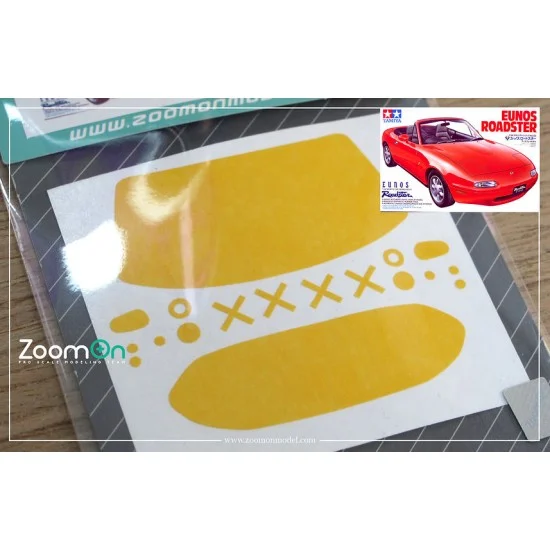 ZoomOn ZD047 1/24 Mazda MX-5 N Window and Light Painting Masks for Tamiya kit