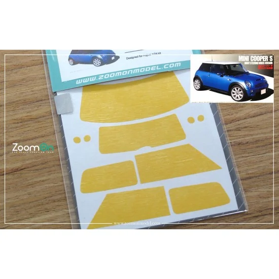 ZoomOn ZD055 1/24 Mini Cooper S Window and Light Painting Masks for Fujimi kit - Model Cars