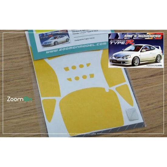 ZoomOn ZD061 1/24 Honda Integra Type Window and Light Painting Masks for Fujimi kit - Model Cars