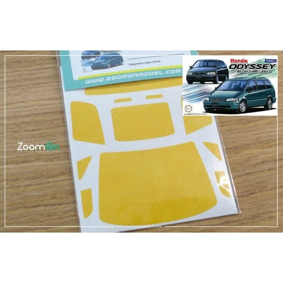 ZoomOn ZD086 1/24 Honda Obyssey 95 Window and Light Painting Masks for Fujimi kit - Model Cars