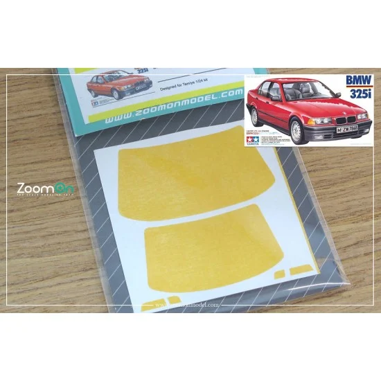 ZoomOn ZD088 1/24 BMW 325i 199 Window and Light Painting Masks for Tamiya kit - Model Cars