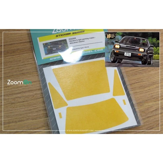 ZoomOn ZD095 1/24 Mitsubishi Starion Window and Light Painting Masks for Fujimi kit - Model Cars