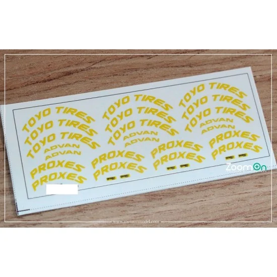 ZoomOn ZD125-18 1/24 Tyre Letters (C) Decal for 18-21'' Wheels