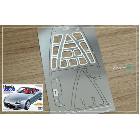 ZoomOn ZD133 1/24 Honda S2000 Hood Structure (PE) for Tamiya kit - Model Cars