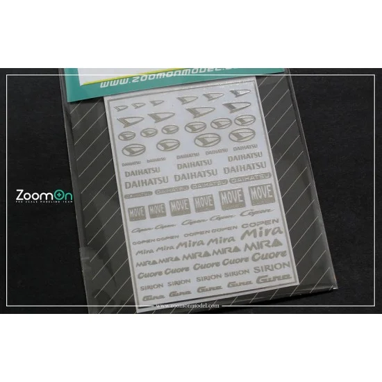 ZoomOn ZD141 1/24 - 1/43 Daihatsu Logo Metal Sticker
