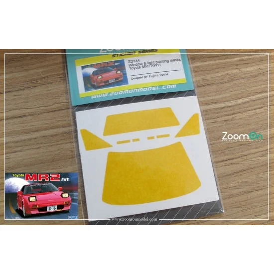ZoomOn ZD144 1/24 Toyota MR2 AW11 Window and Light Painting Masks for Fujimi kit - Model Cars