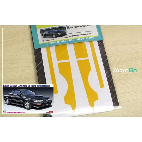 ZoomOn ZD177 1/24 Toyota AE92 Pattern Masks for Hasegawa kit - Model Cars