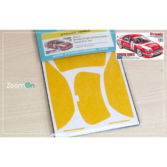 ZoomOn ZD210 1/24 Toyota Exiv JTCC Window and Light Painting Masks for Tamiya kit - Model Cars