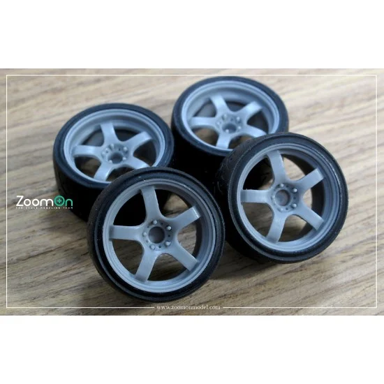 ZoomOn ZR067-16 1/24 16'' Prodrive GC-05N Rim set with Tyres