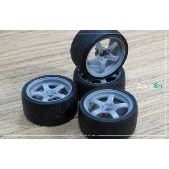 ZoomOn ZR067-17 1/24 17'' Prodrive GC-05N Rim set with Tyres