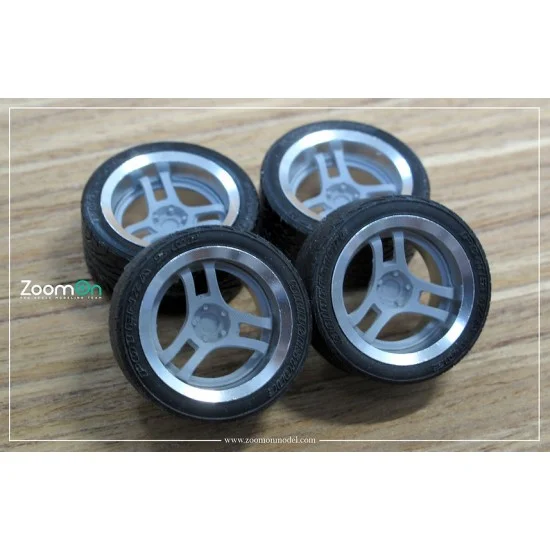ZoomOn ZR068-17 1/24 17'' Advan super Racing v2 Rim set with Tyres