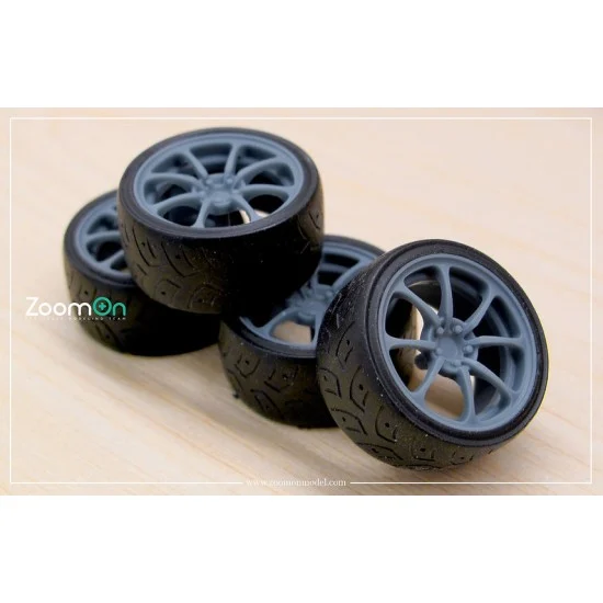 ZoomOn ZR080-18 1/24 18'' Rays NE24 Rim set with Tyres