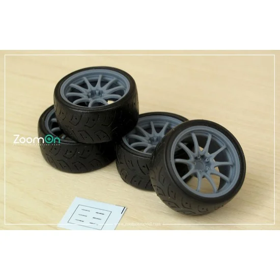 ZoomOn ZR082-18 1/24 18'' Rays CE28N Rim set with Tyres