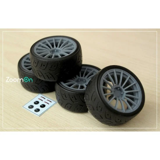 ZoomOn ZR104-15 1/24 15'' Enkei RS05RR Rim set with Tyres